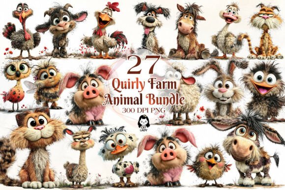 Download Quirky Farm Animal Clipart - Animal clipart Collection