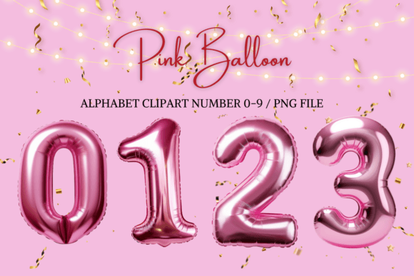 Download Pink Balloon Alphabet Letter Number - Pink Collection