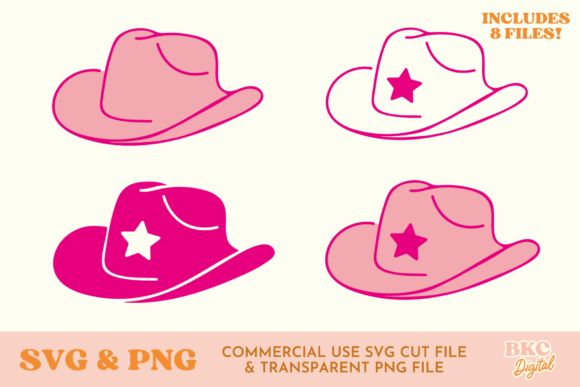 Download Pink Cowboy Hats | Cowgirl SVG &amp; PNG - Pink Collection