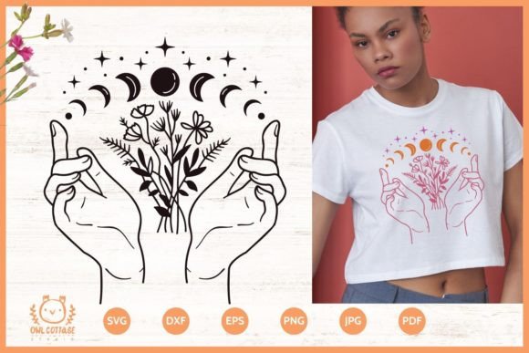 Download Wildflowers and Hands Tattoo Design SVG - Tattoo design Collection