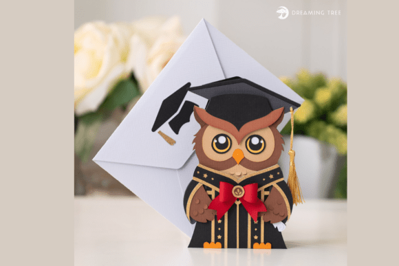 Download Owl Graduation Card SVG - Owl Collection