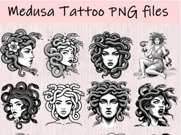 Download Medusa Tattoo Design Bundle Gothic Art - Tattoo design Collection