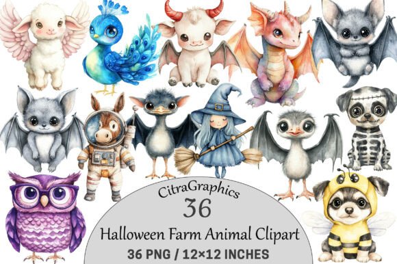 Download Halloween Farm Animal Clipart. - Animal clipart Collection