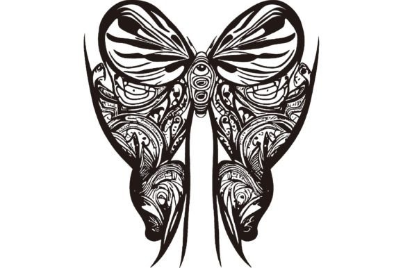 Download Butterfly Line Art Tattoo Design - Tattoo design Collection